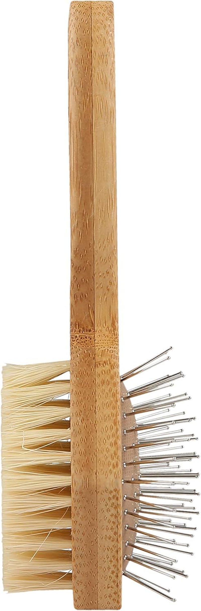 Double Sided Pin & Bristle Brush | Removes Loose Fur & Prevents Matting | Ideal for Daily Cat Grooming