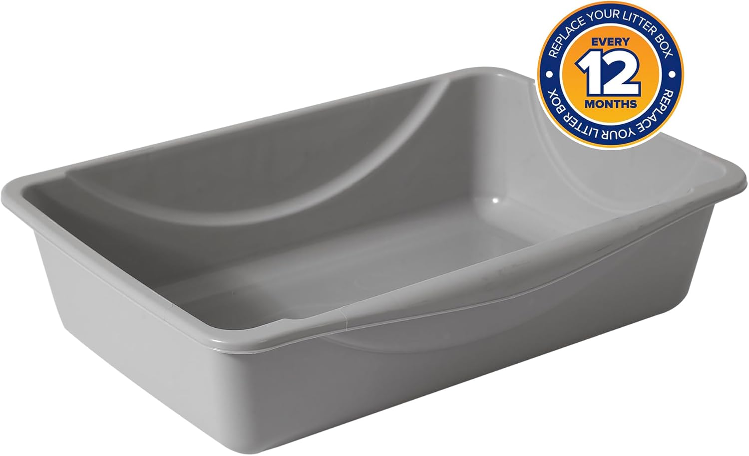 Litter Pan, Blue/Gray, Small, Made in USA