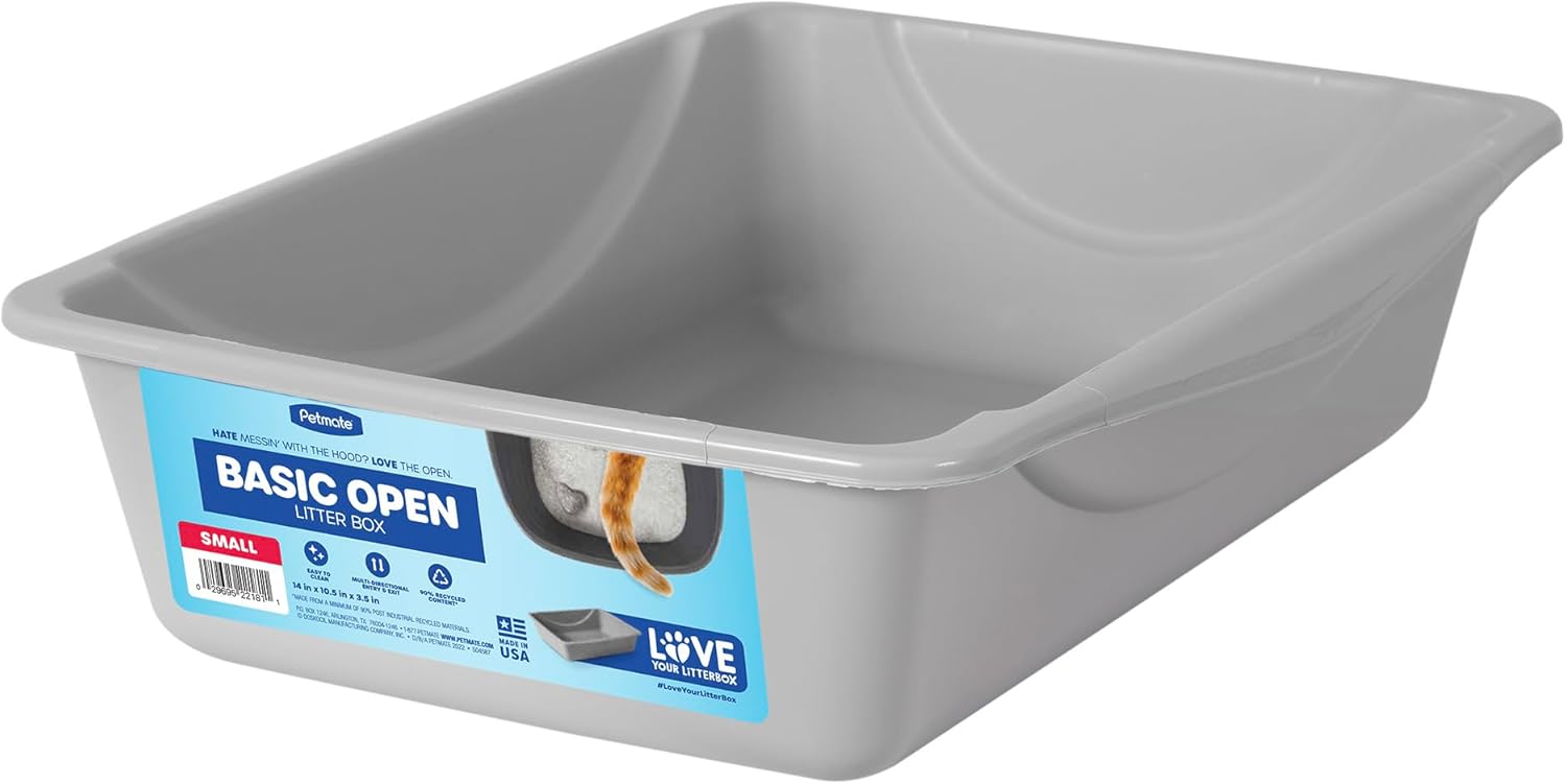 Litter Pan, Blue/Gray, Small, Made in USA